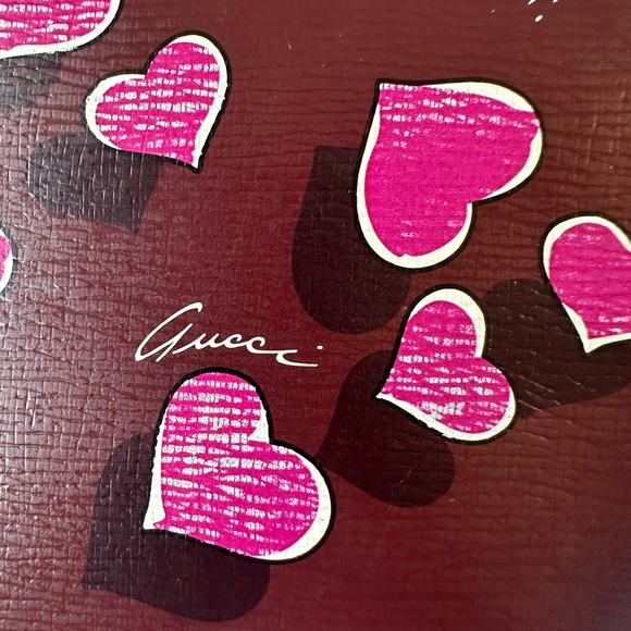 GUCCI LIMITED EDITION HEART CONTINENTAL LONG ZIPPY WALLET π― AUTHENTIC - Picture 7 of 16